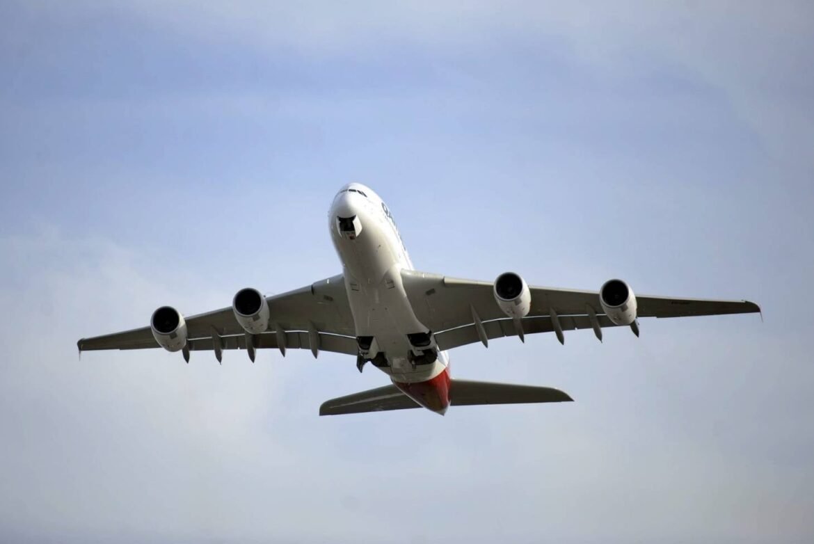 Jumbo passenger plane