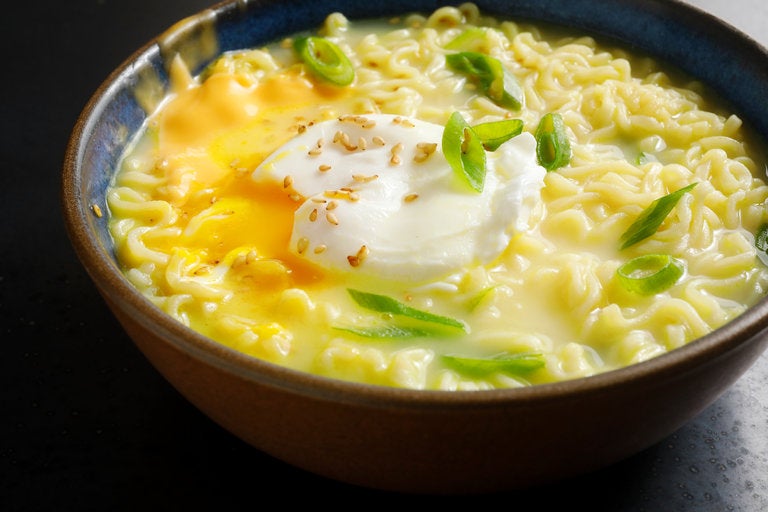 Something Different Simple and Fast: Instant Ramen Noodles with Egg