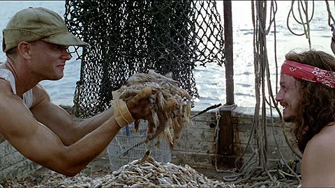 Enjoying Shrimp